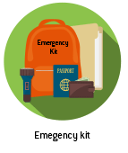 Tip: Load your car with an emergency kit before a wildfire evacuation. Natural Disaster Guide from Direct Energy.