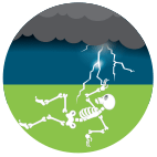 Should you lie flat on the ground during a lightning storm? Natural Disaster Guide from Direct Energy.